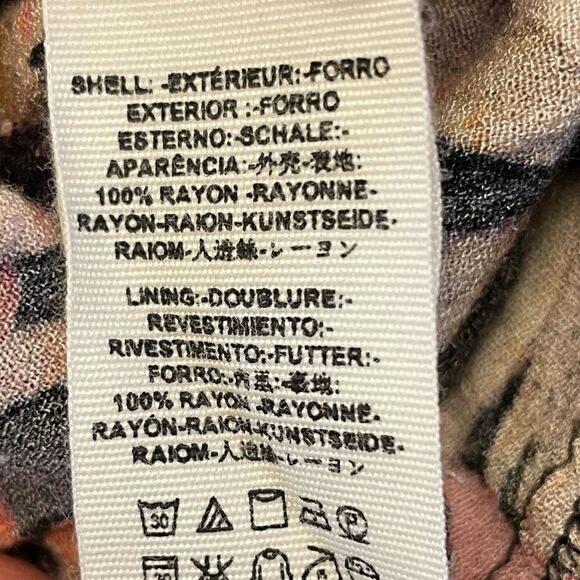 EUC Free People Romantic Boho Free People Black Floral Dress Long Sleeve Sz. 2 - Picture 3 of 6